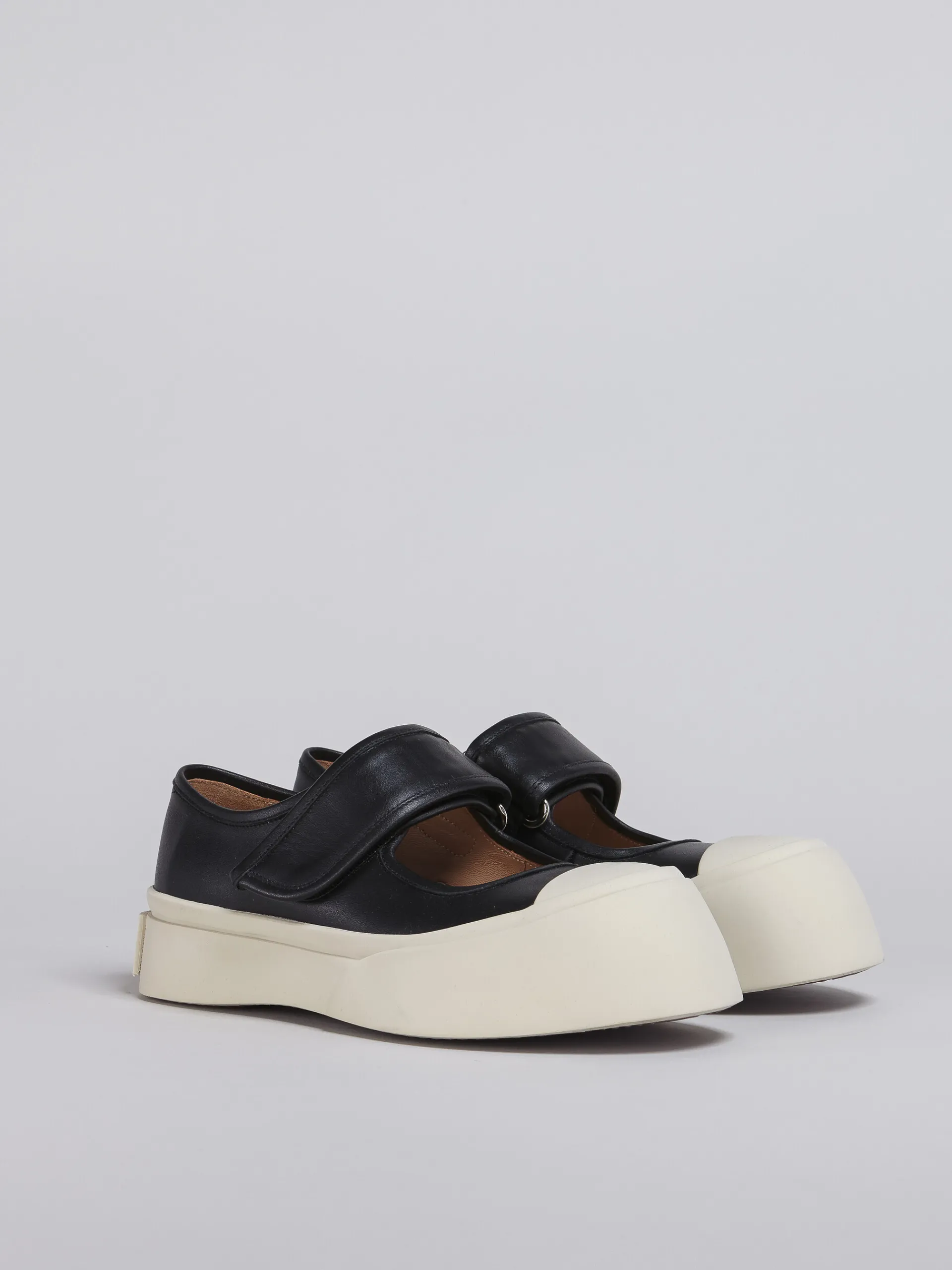 Sneakers | Pablo>Marni Nappa Leather Mary Jane Sneaker BLACK