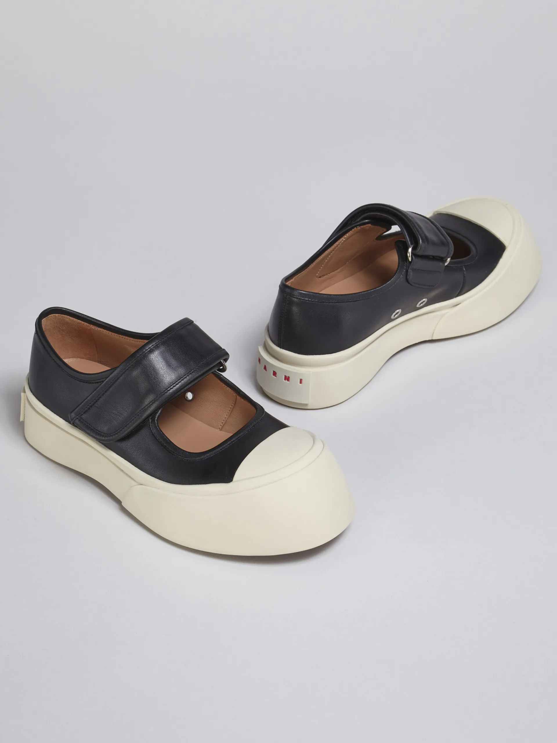 Sneakers | Pablo>Marni Nappa Leather Mary Jane Sneaker BLACK