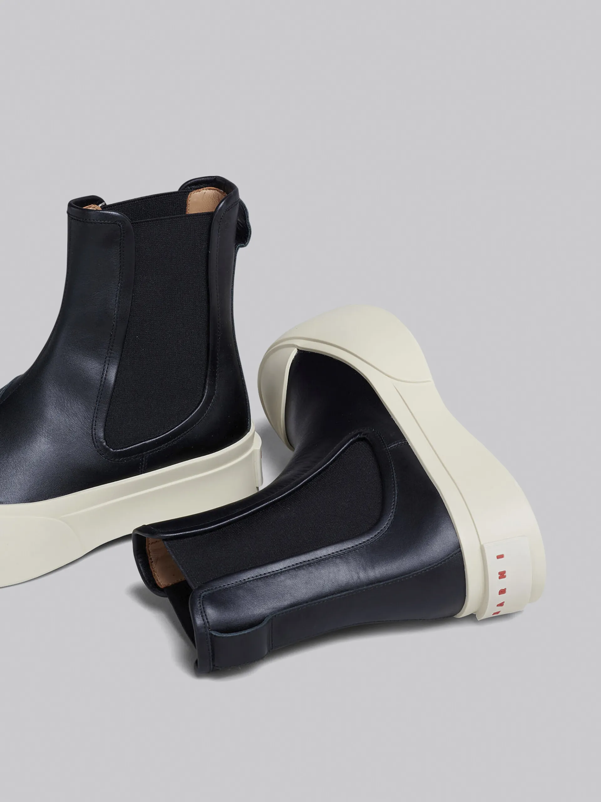 Pablo Sneakers>Marni Nappa Leather PABLO Chelsea Boot BLACK