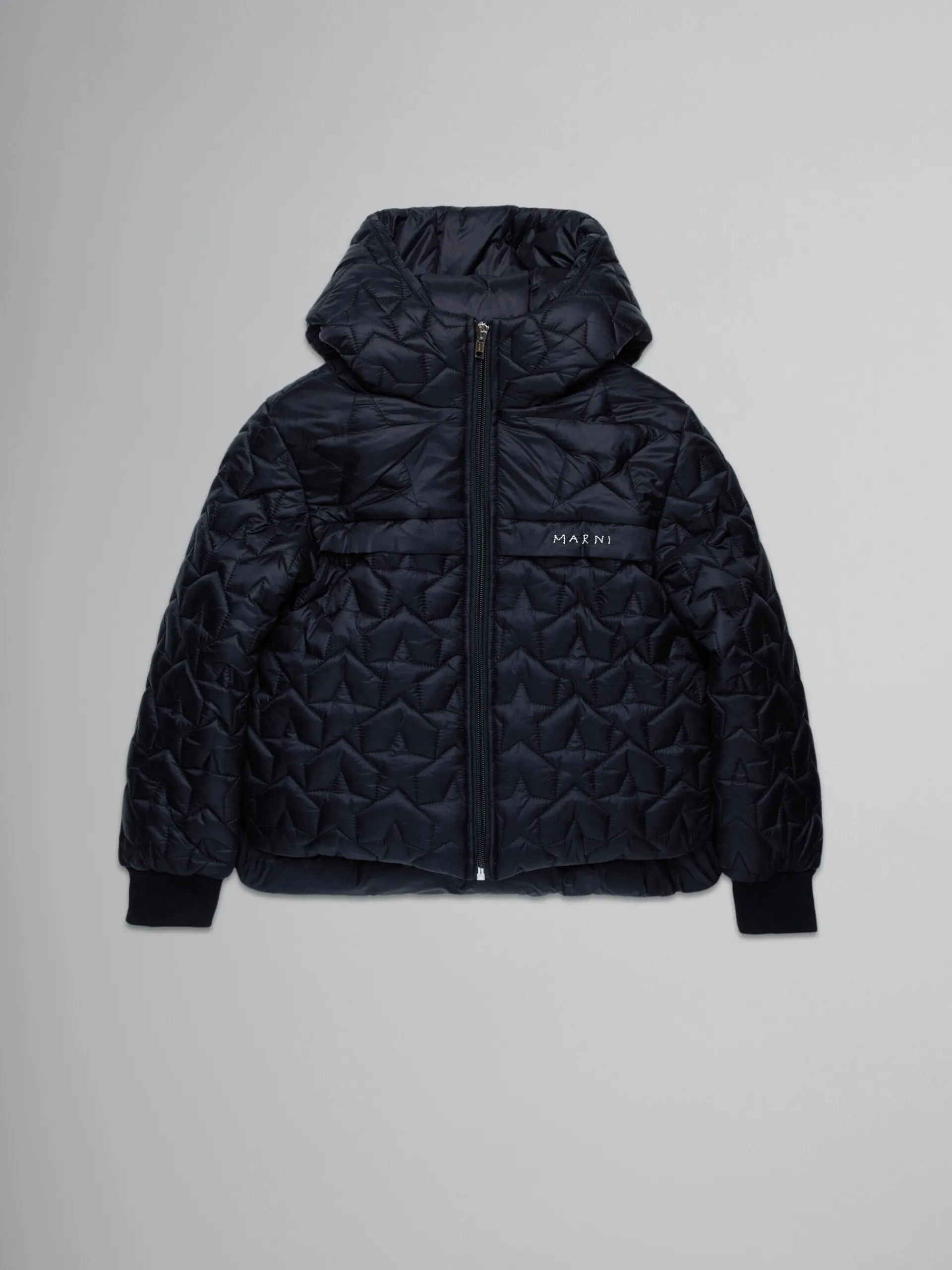 Kids>Marni Padded Jacket With Stars BLACK