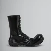 Boots>Marni Patent Leather Wave Boot BLACK