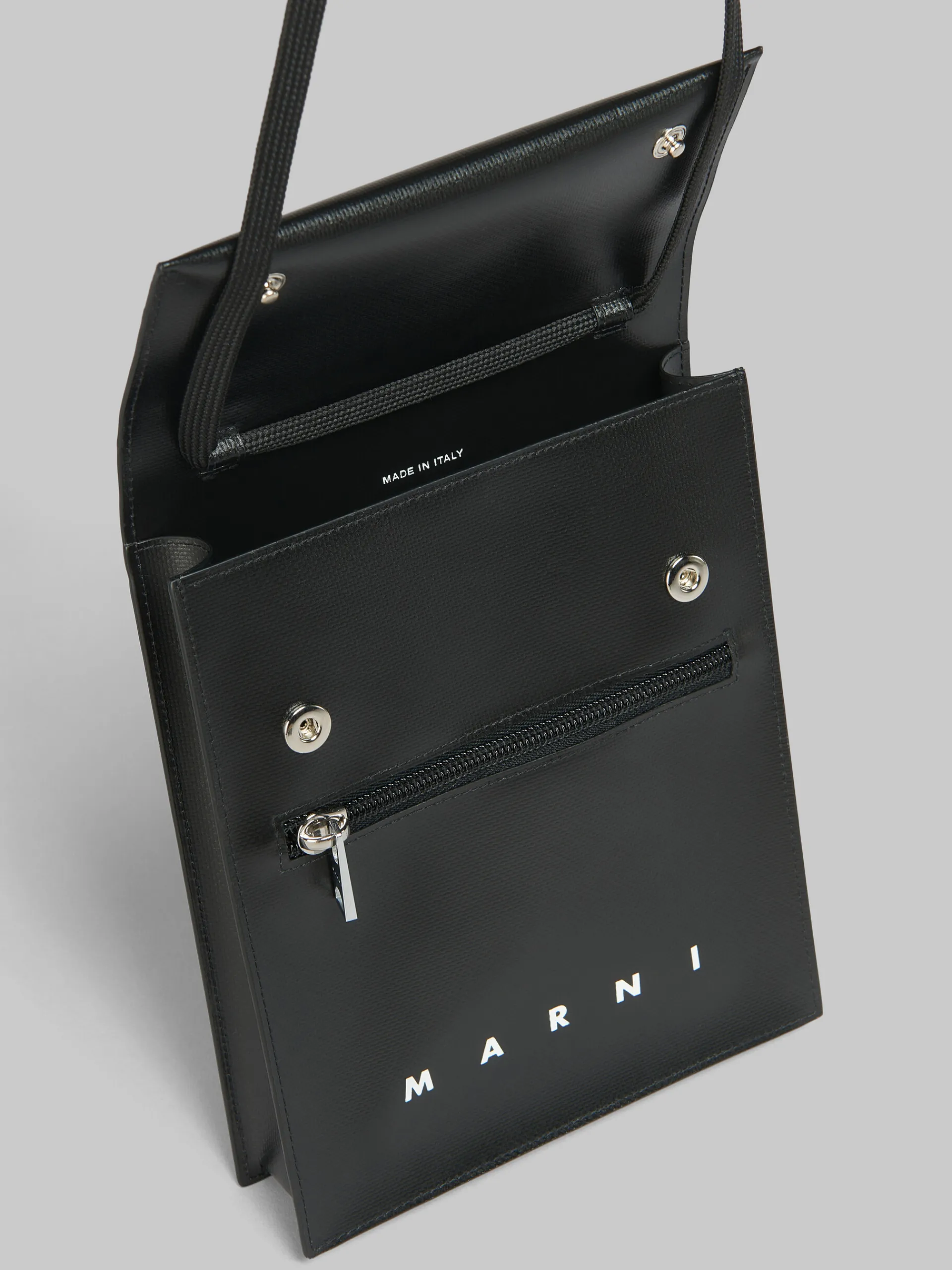 Crossbody Bags>Marni Pouch With Shoelace Strap BLACK