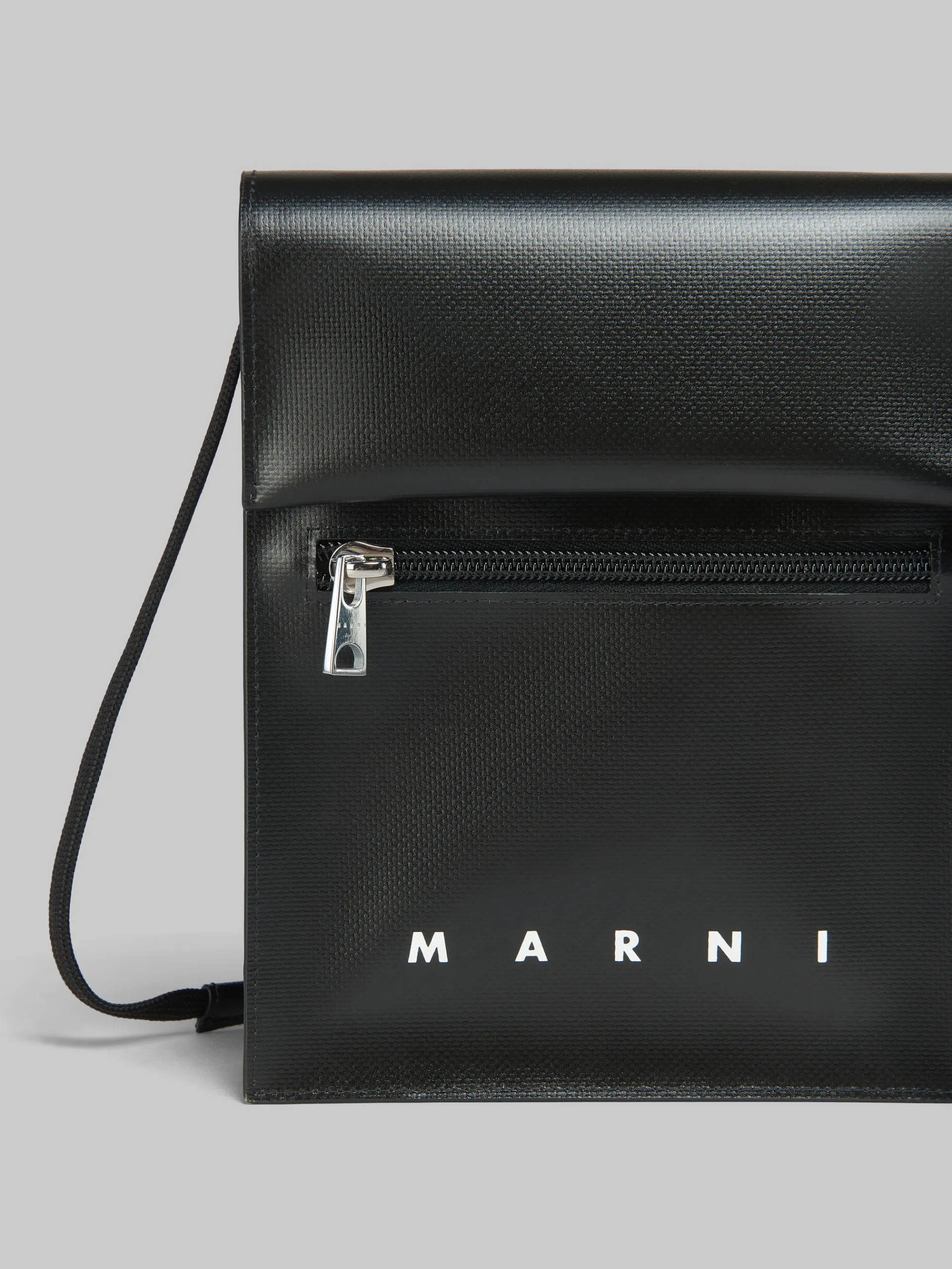 Crossbody Bags>Marni Pouch With Shoelace Strap BLACK