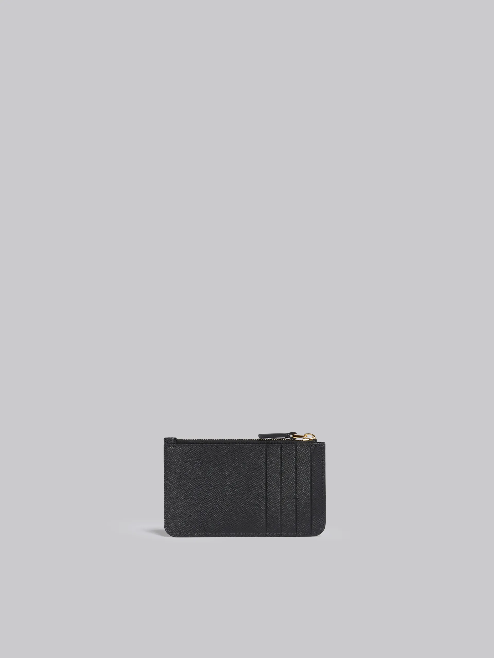 Wallets & Small Leather Goods>Marni Saffiano Leather Card Case BLACK