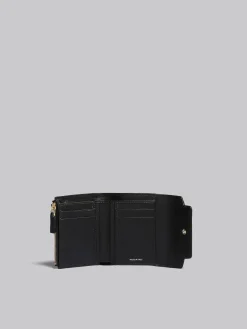Wallets & Small Leather Goods>Marni Saffiano Leather Wallet BLACK