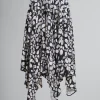 Matching Sets | Skirts>Marni Satin-back Crêpe Midi Skirt With Blooming Print BLACK