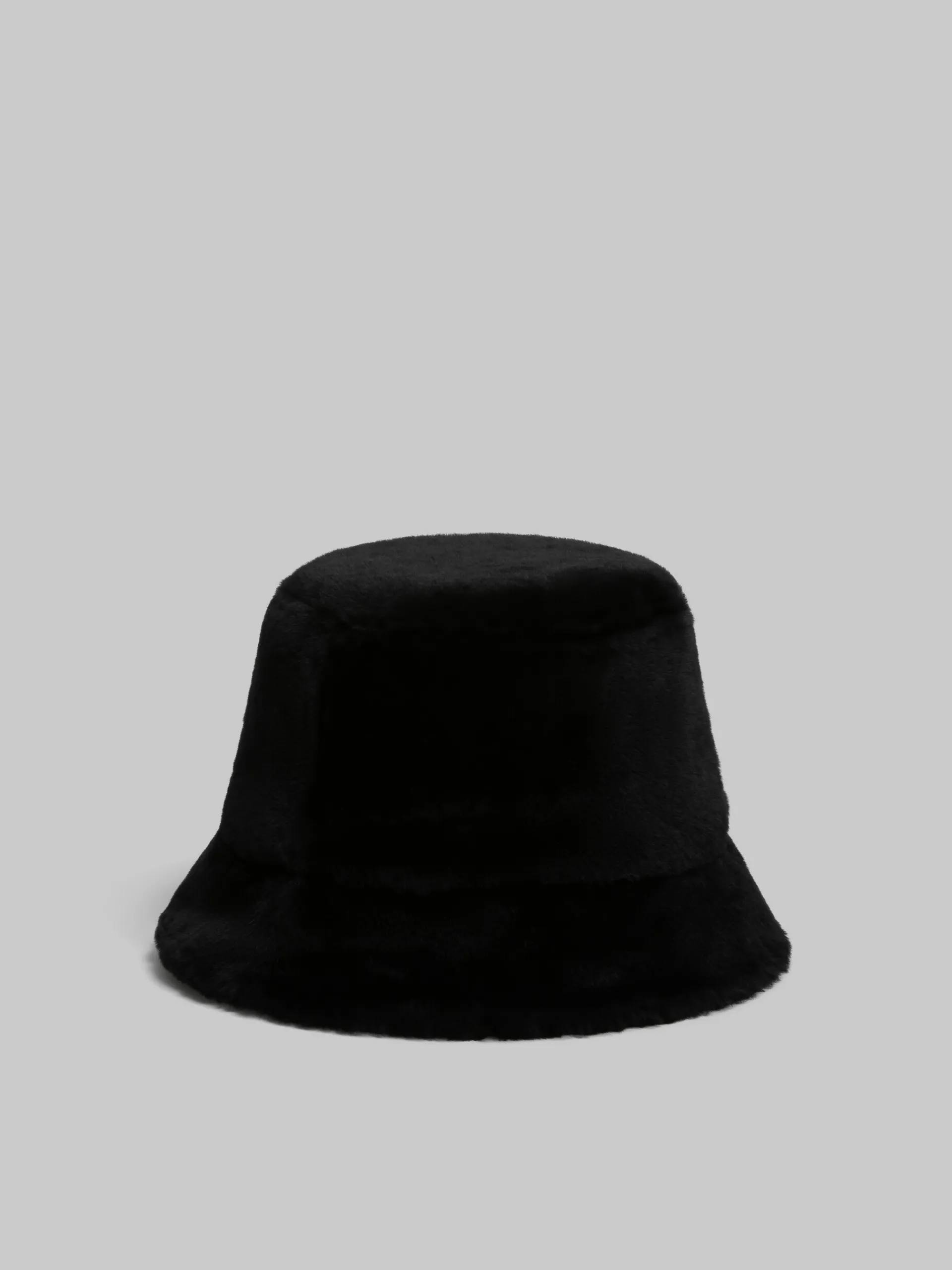 Hats>Marni Shaved Shearling Bucket Hat BLACK