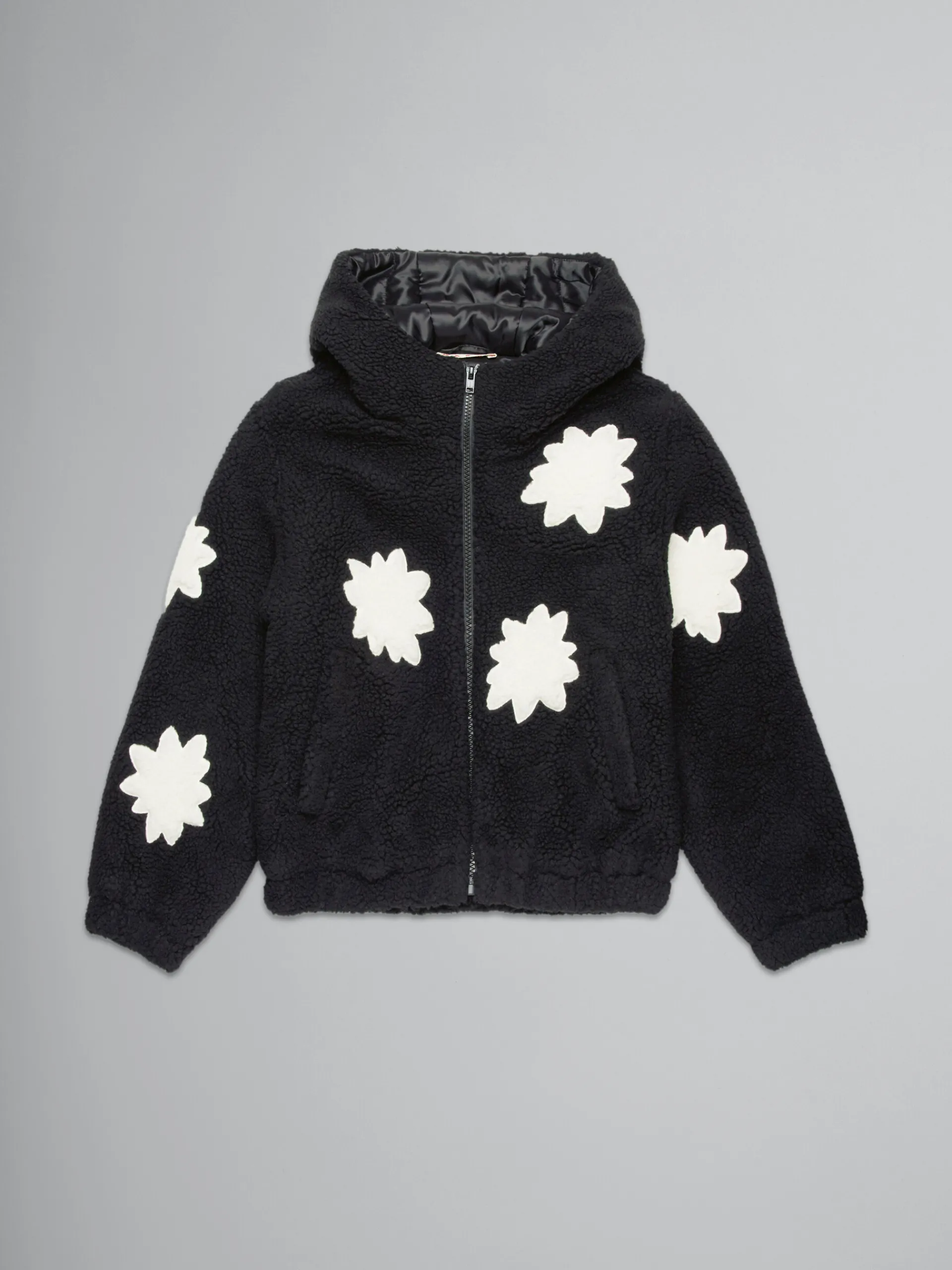 Kids>Marni Teddy Jacket With Stars BLACK