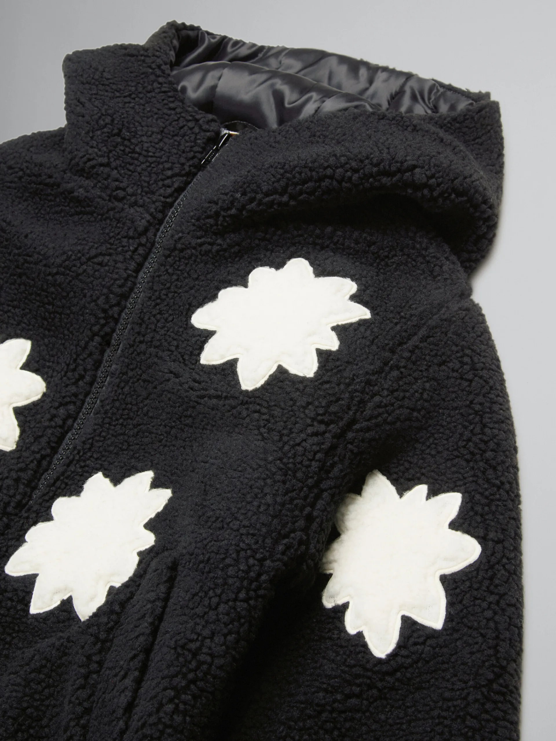 Kids>Marni Teddy Jacket With Stars BLACK