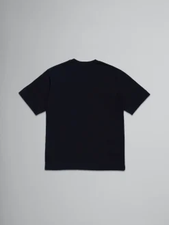 Kids>Marni T-shirt With Embroidered Logo BLACK