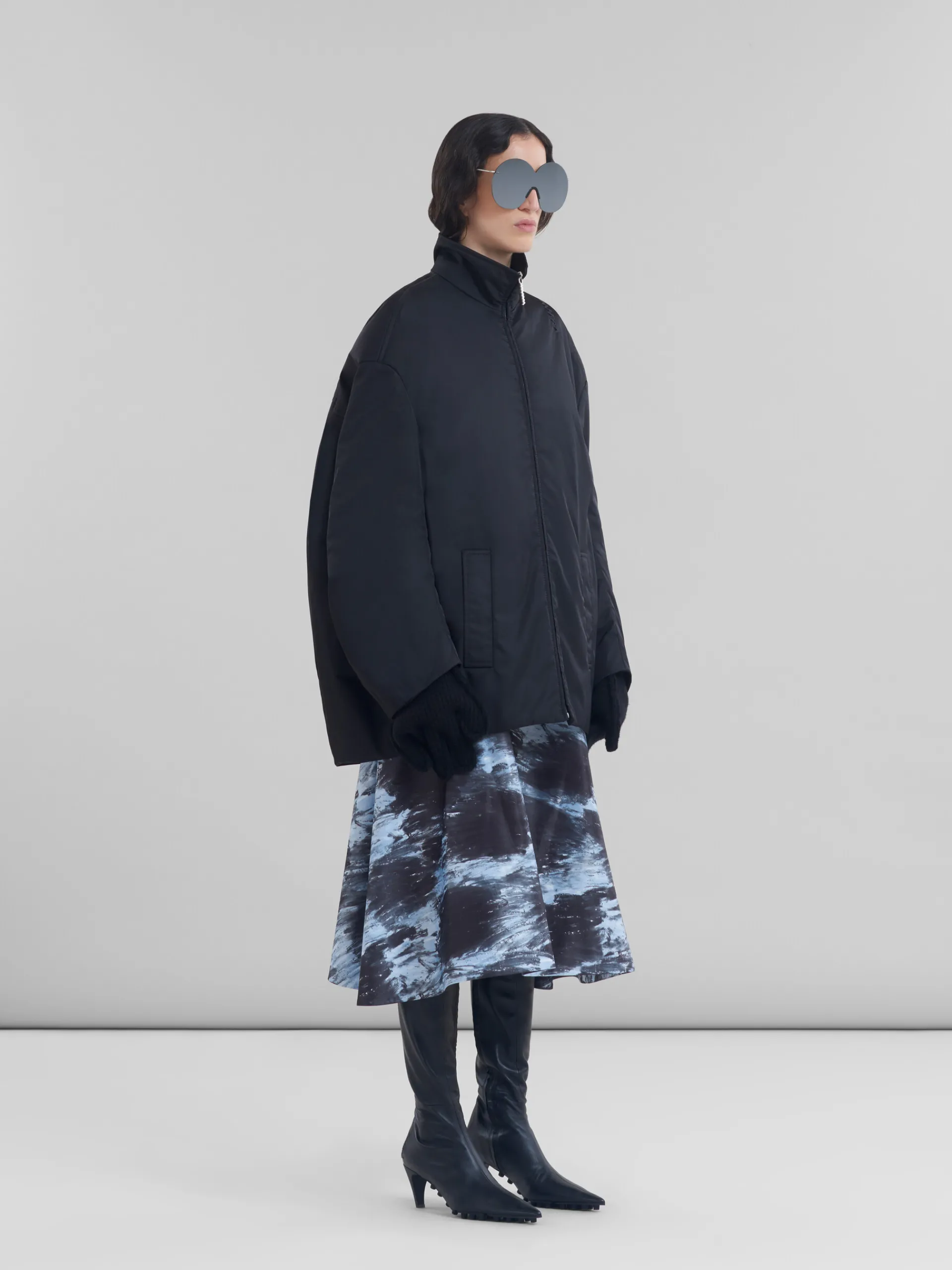 Coats & Jackets>Marni Twill Parka BLACK