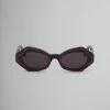 Sunglasses | Sunglasses>Marni Black Unlahand Sunglasses BLACKRED