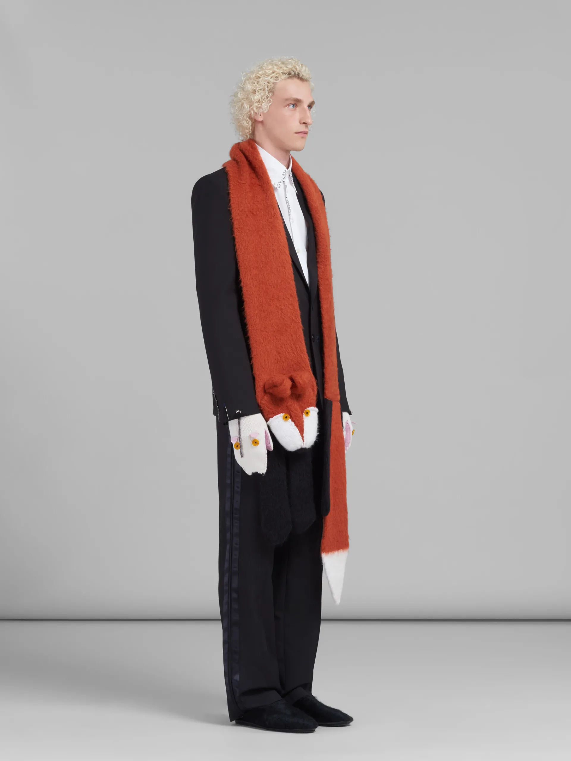 Coats & Jackets>Marni Wool Jacket With Bead Mending BLACK