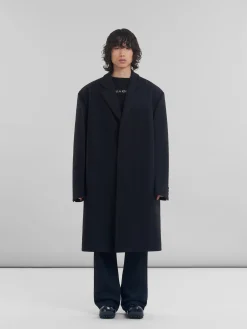 Coats & Jackets>Marni Wool Oversized Coat BLACK