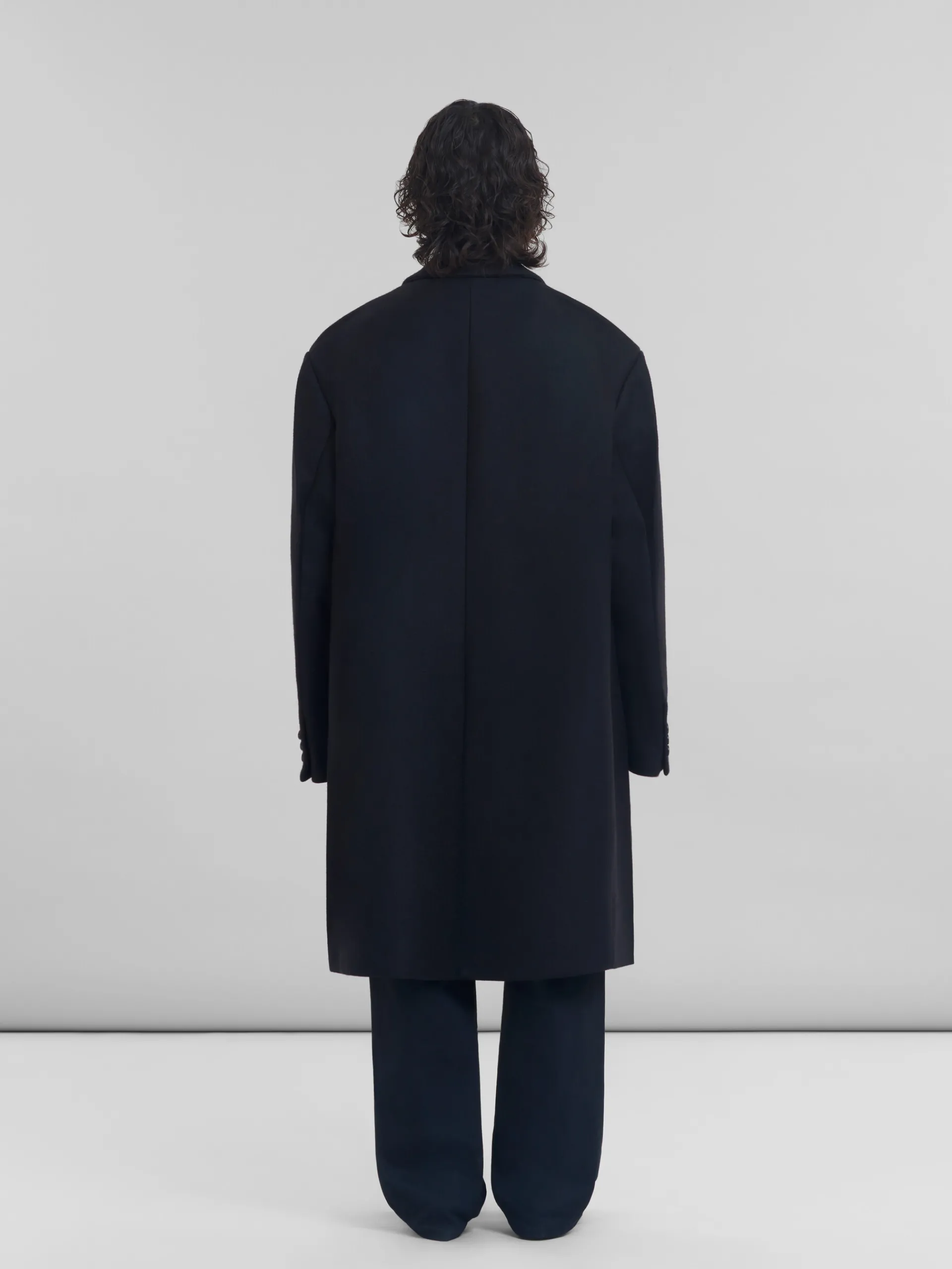 Coats & Jackets>Marni Wool Oversized Coat BLACK
