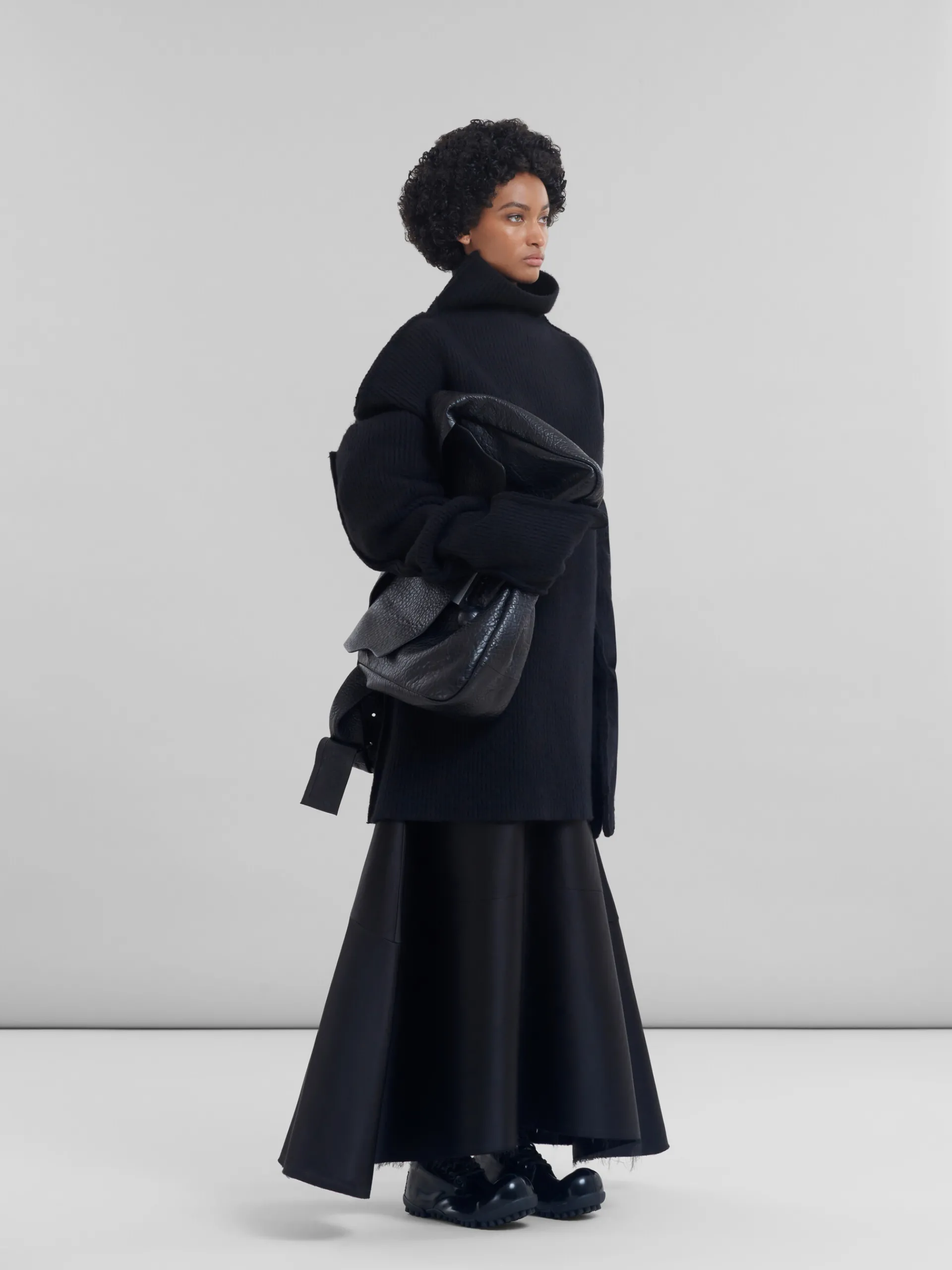 Knitwear>Marni Wool Sweater BLACK