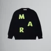 Kids>Marni Wool-blend Pullover With Logo BLACK