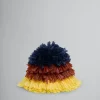 Hats>Marni Blue Brown And Yellow Raffia-effect Bucket Hat BLUESODALITE