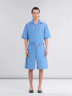 Denim | Pants>Marni Blue Denim Boxer Shorts AZURE