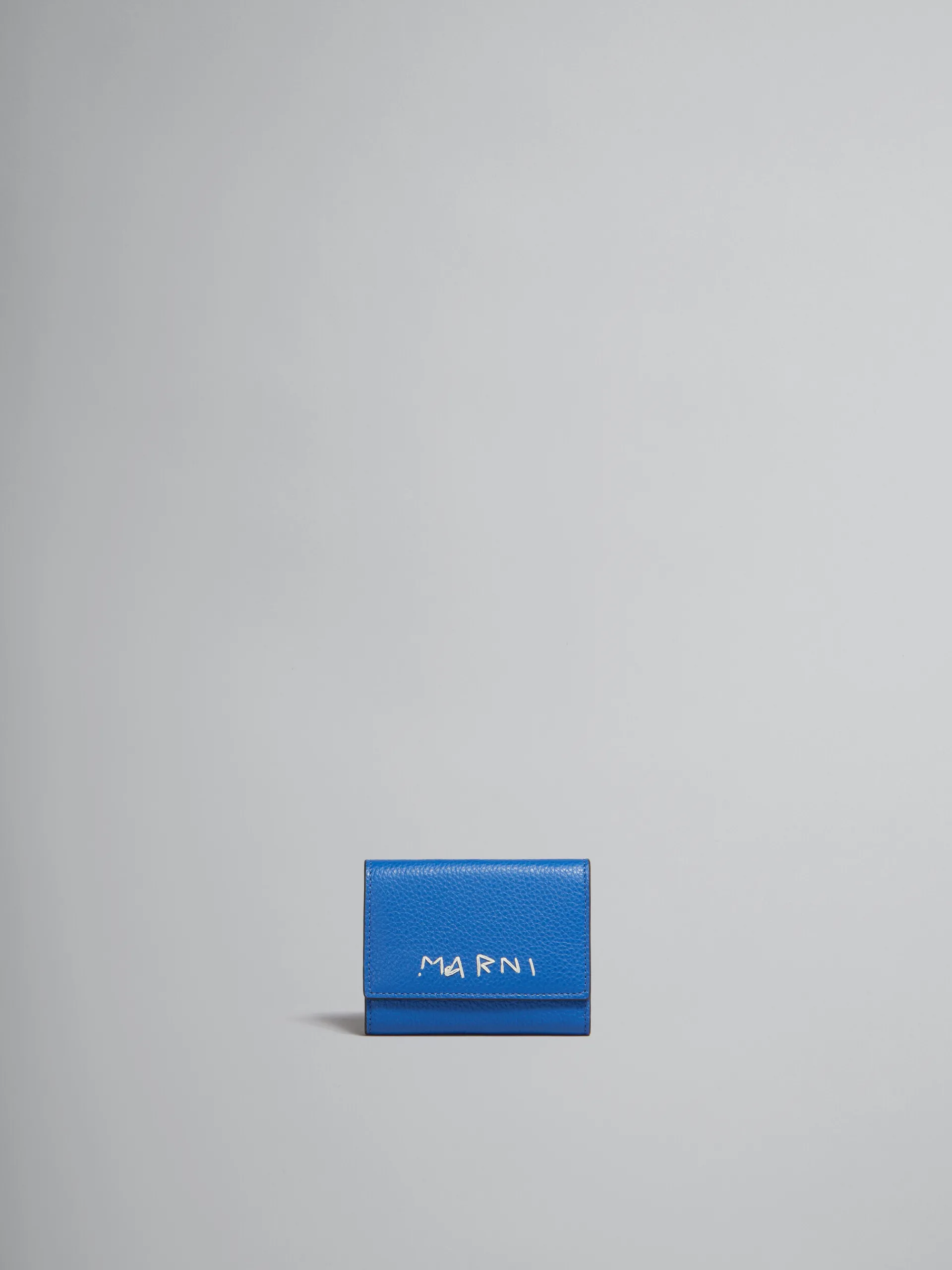 Other Accessories>Marni Blue Leather Key Holder With Mending ROYAL