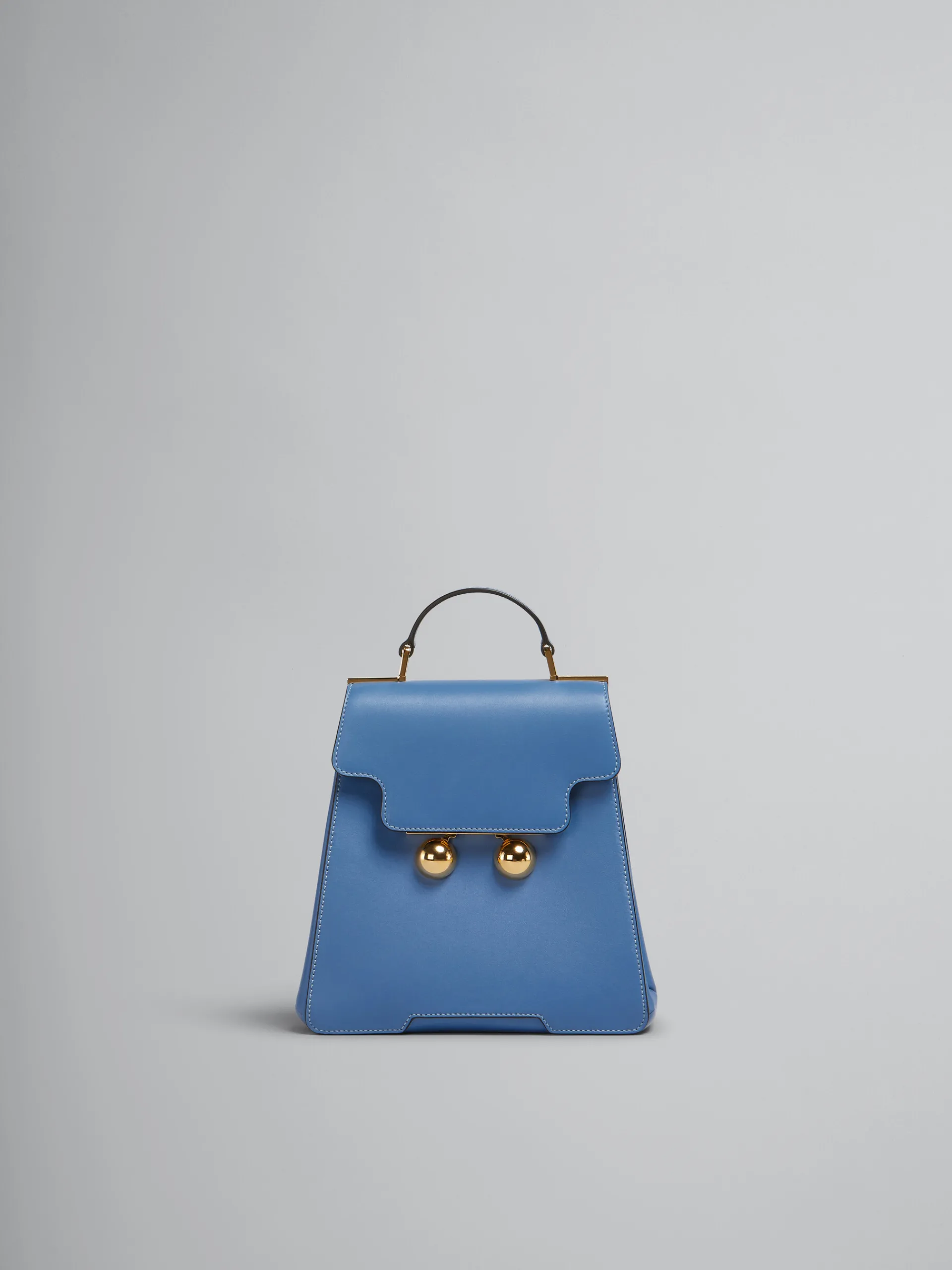 Trunkaroo Bag>Marni Blue Leather Trunkaroo Backpack OPAL