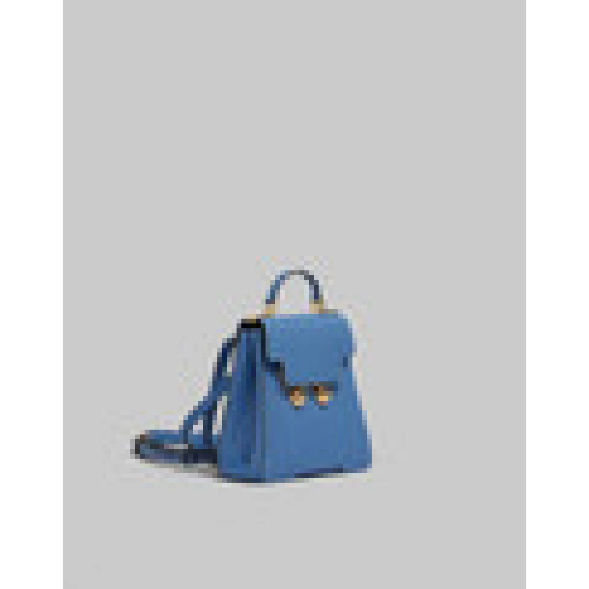 Trunkaroo Bag>Marni Blue Leather Trunkaroo Backpack OPAL