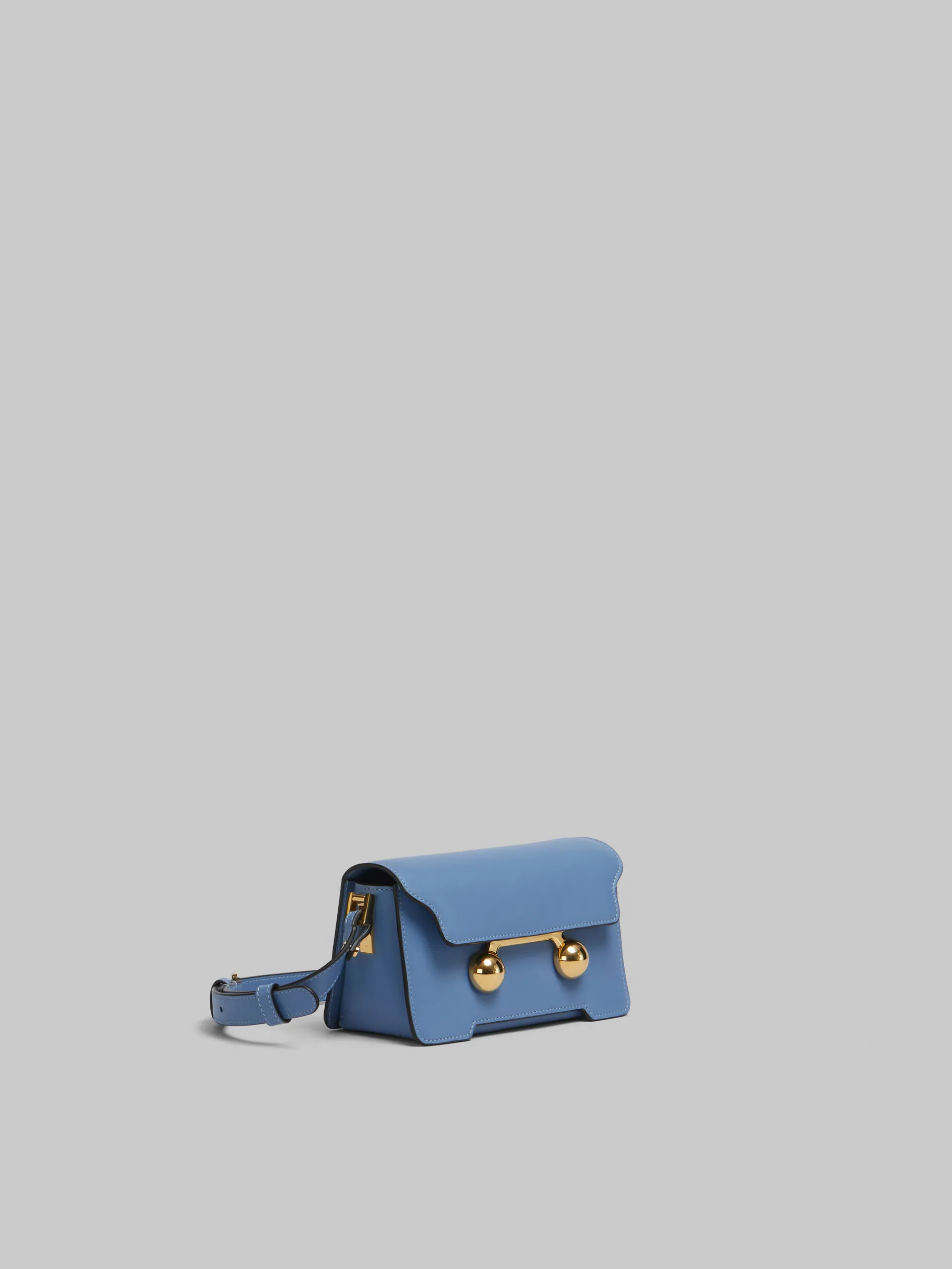 Shoulder Bags | Trunkaroo Bag>Marni Blue Leather Trunkaroo Mini Shoulder Bag OPAL