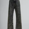 Pants>Marni Blue Marble Denim Straight-leg Jeans NOMAD/BEIGE