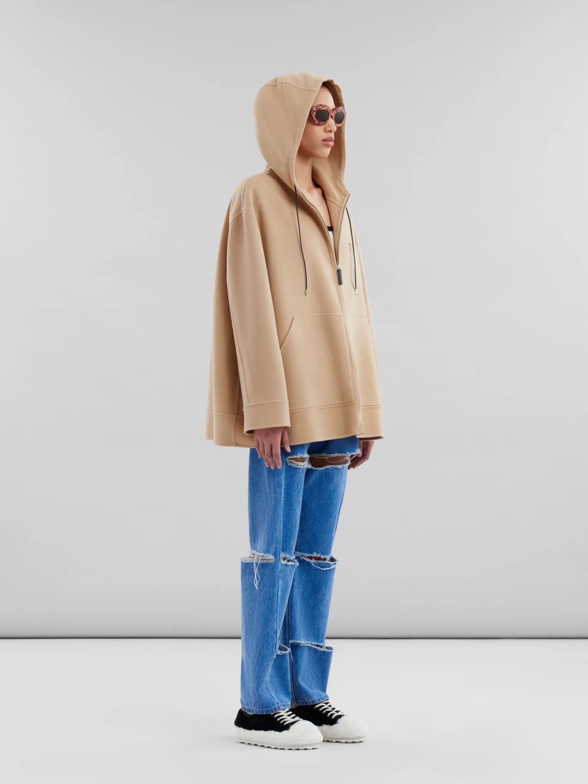 Denim | Pants>Marni Blue Organic Denim Slashed Boyfriend Jeans COBALT
