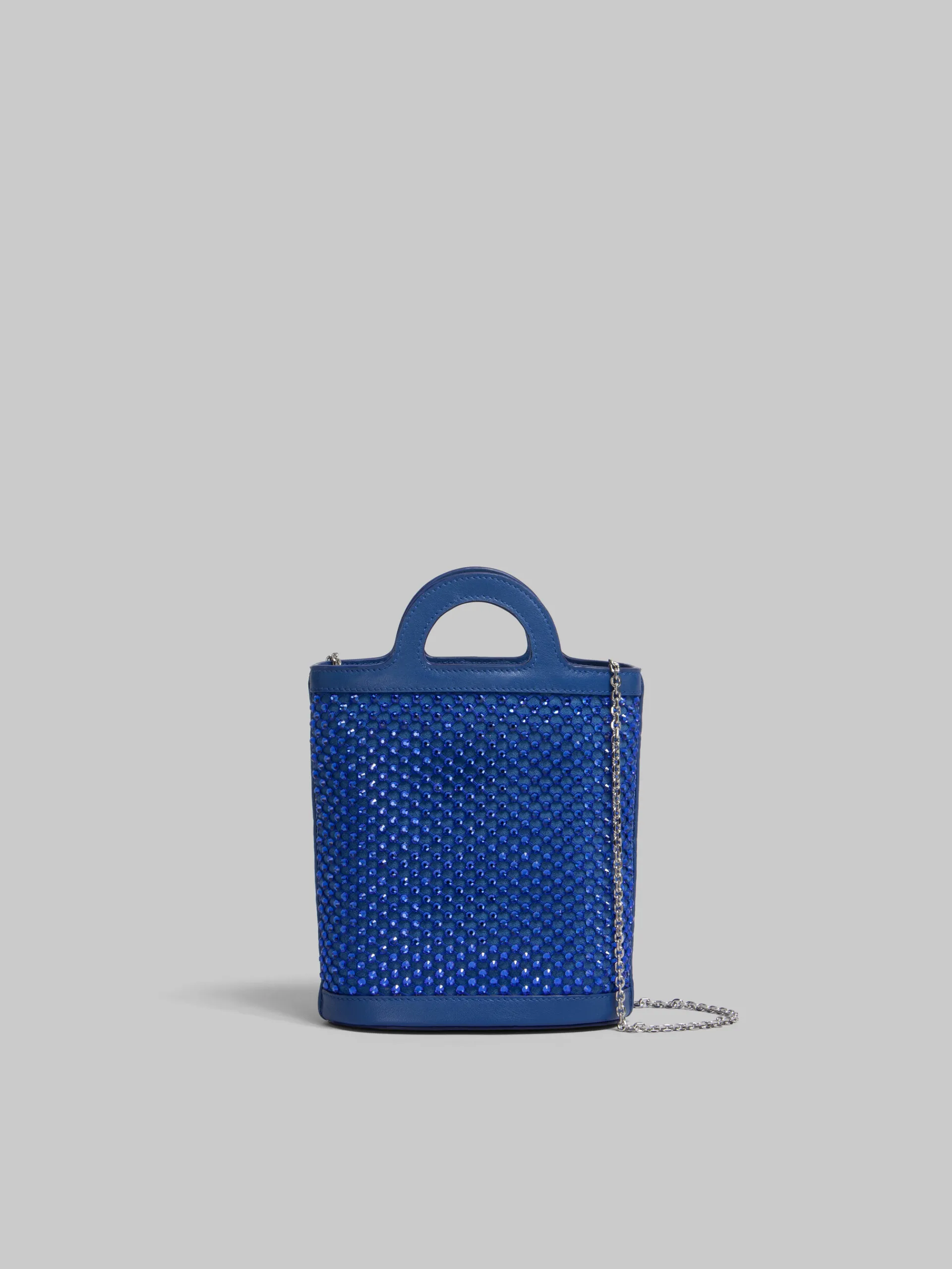 Wallets & Small Leather Goods>Marni Blue Rhinestone Tropicalia Nano Bucket Bag ROYAL
