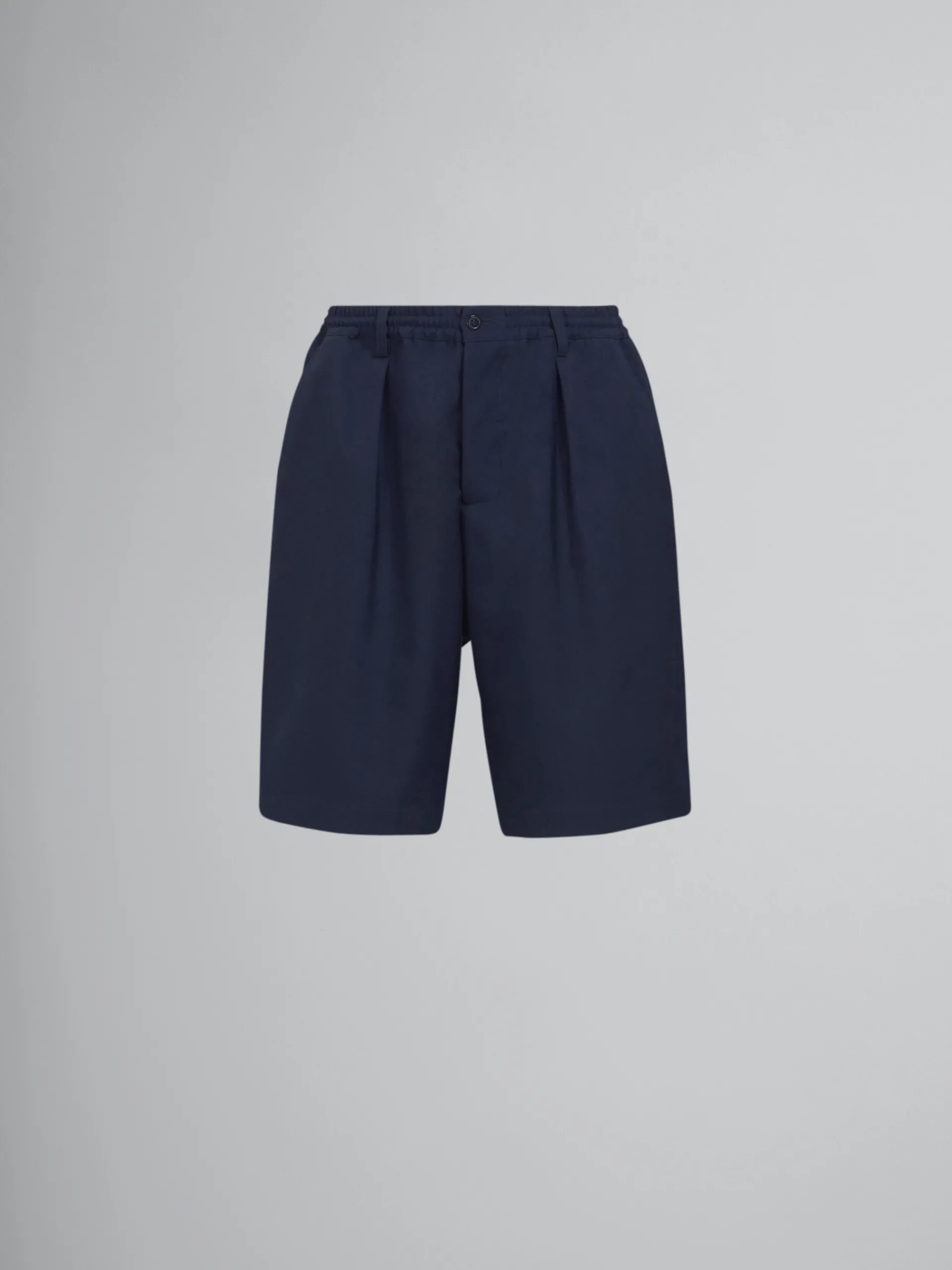 Pants>Marni Blue Tropical Wool Bermuda Pants BLUBLACK