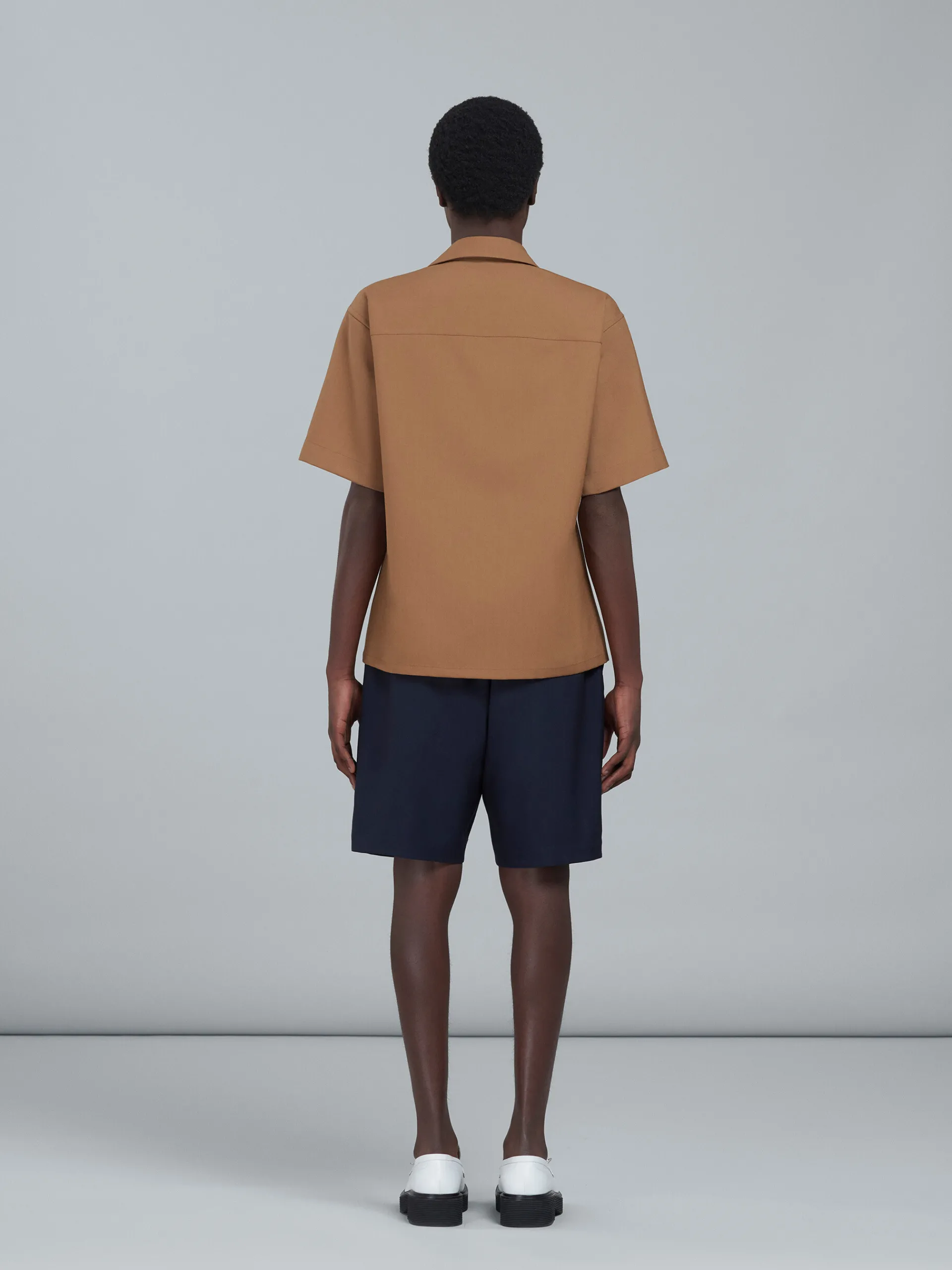 Pants>Marni Blue Tropical Wool Bermuda Pants BLUBLACK