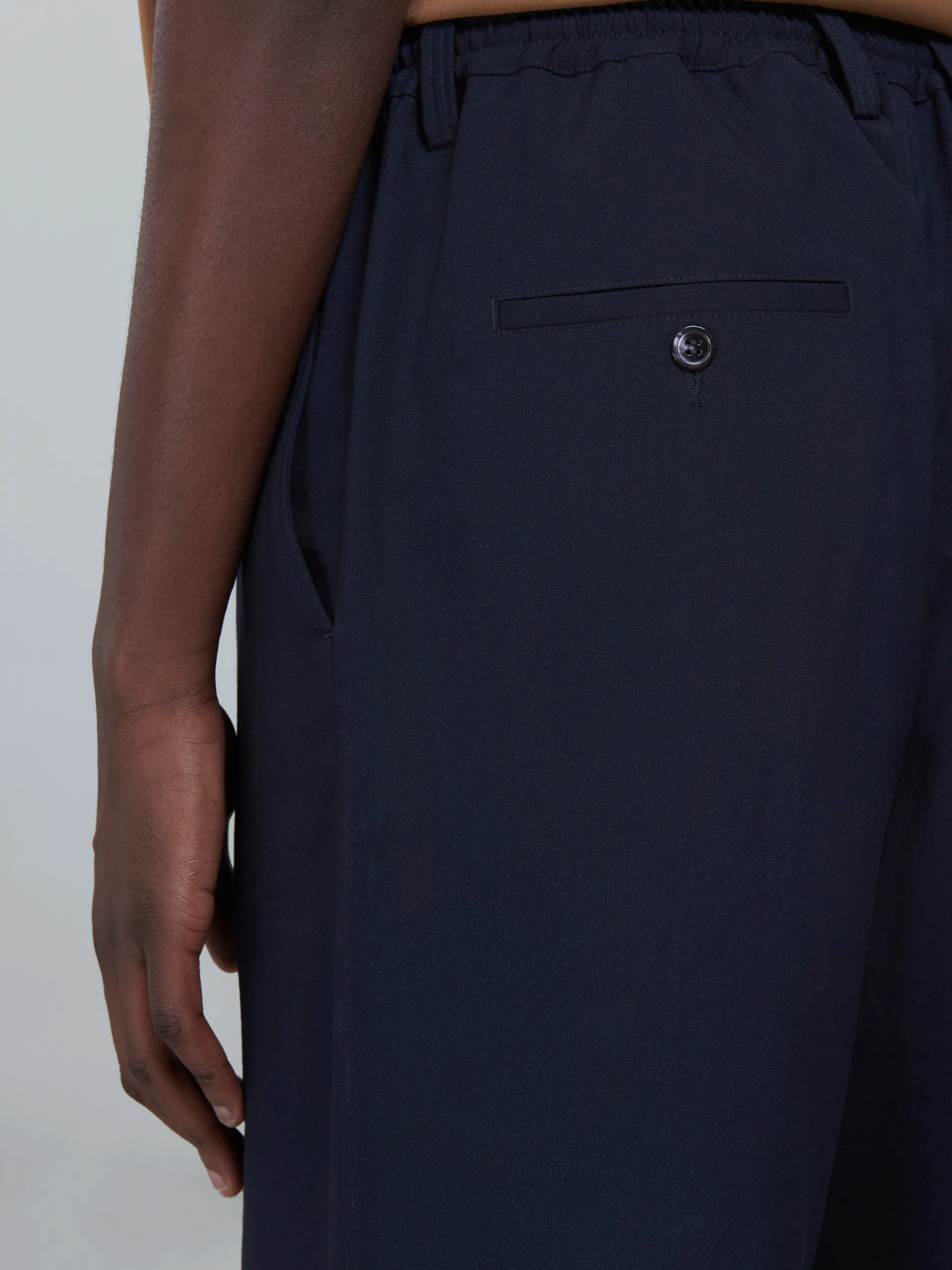 Pants>Marni Blue Tropical Wool Bermuda Pants BLUBLACK
