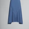 Matching Sets | Skirts>Marni Blue Tropical Wool Midi Skirt With V Detail SAPPHIRE BLUE