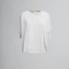 Knitwear>Marni Blue Wool-silk Half-sleeve Jumper With Mending SODIUM