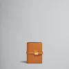 Wallets & Small Leather Goods>Marni Brown Leather Bifold Prisma Wallet BISCUIT