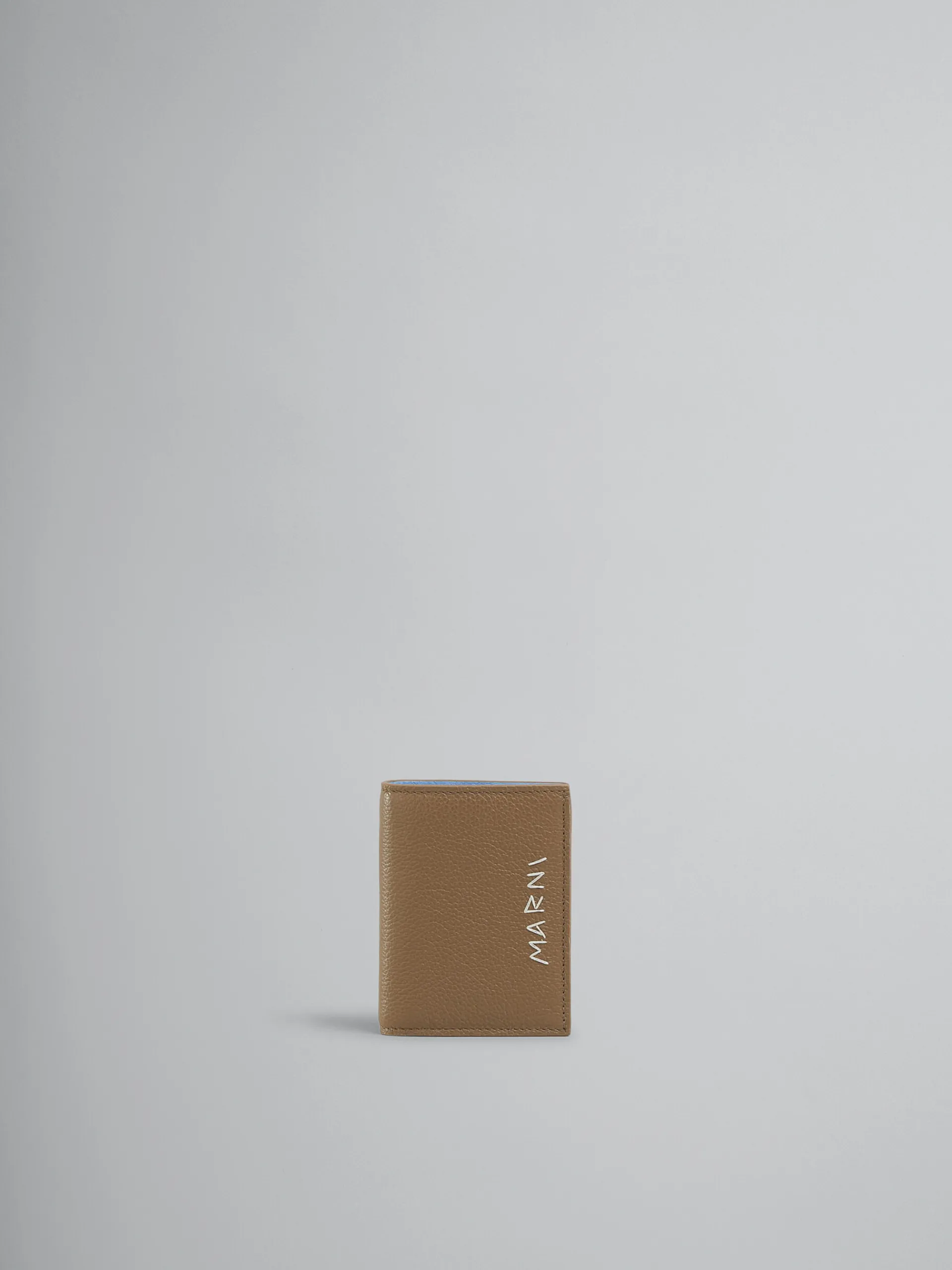 Wallets & Small Leather Goods>Marni Brown Leather Bifold Wallet With Mending CRETA
