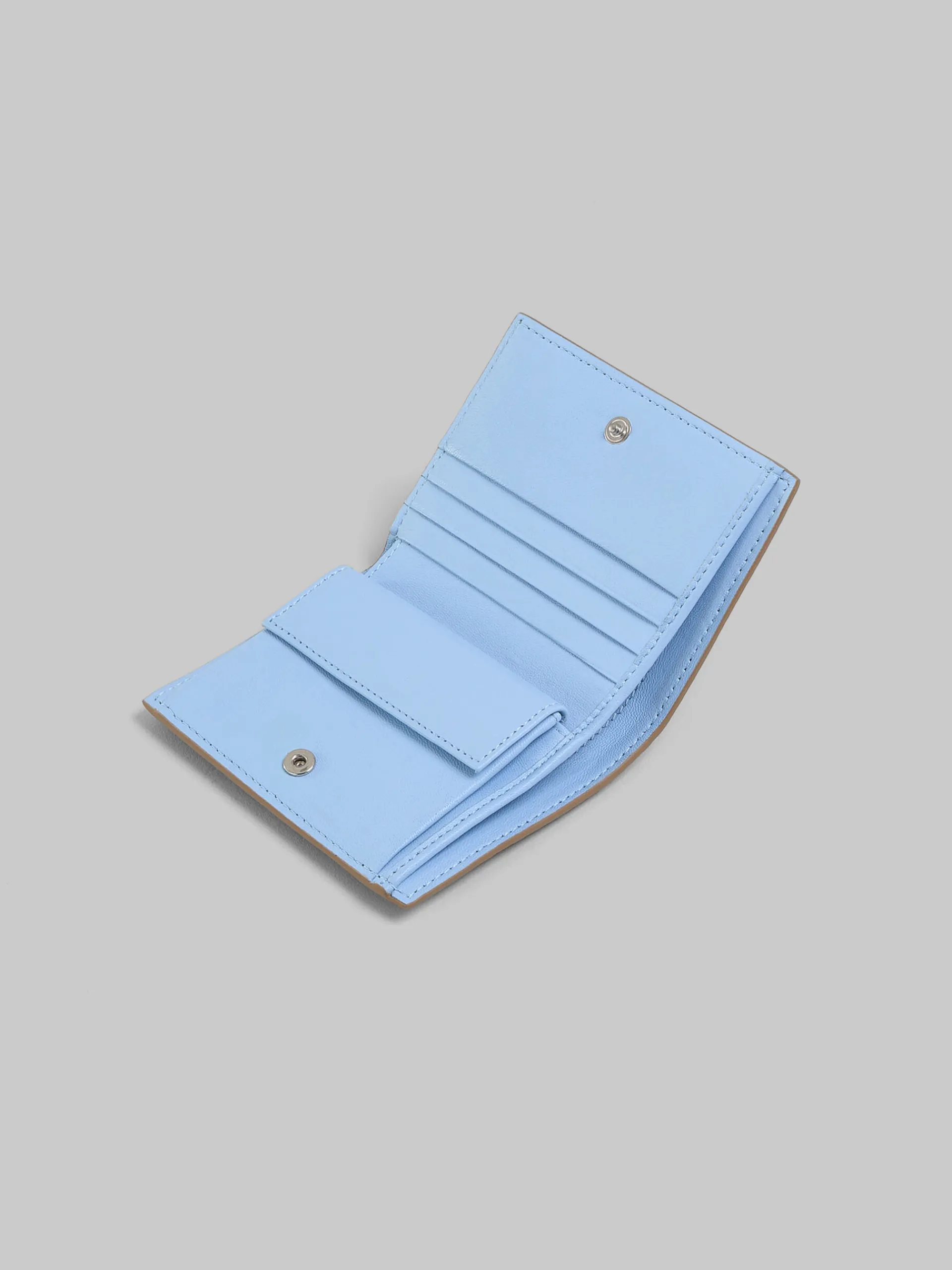 Wallets & Small Leather Goods>Marni Brown Leather Bifold Wallet With Mending CRETA