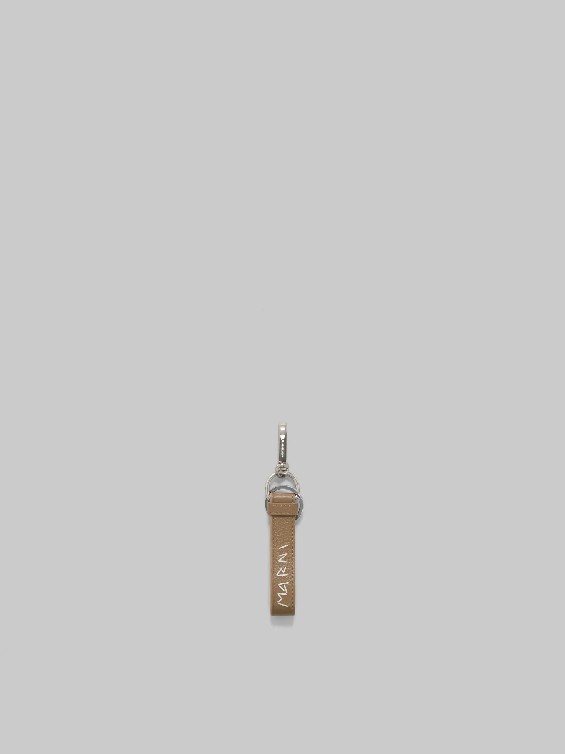Other Accessories>Marni Brown Leather Keyring With Mending CRETA