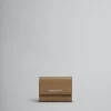 Wallets & Small Leather Goods>Marni Brown Leather Trifold Wallet With Mending CRETA
