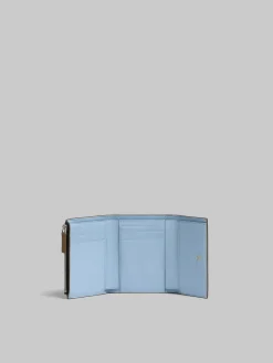 Wallets & Small Leather Goods>Marni Brown Leather Trifold Wallet With Mending CRETA