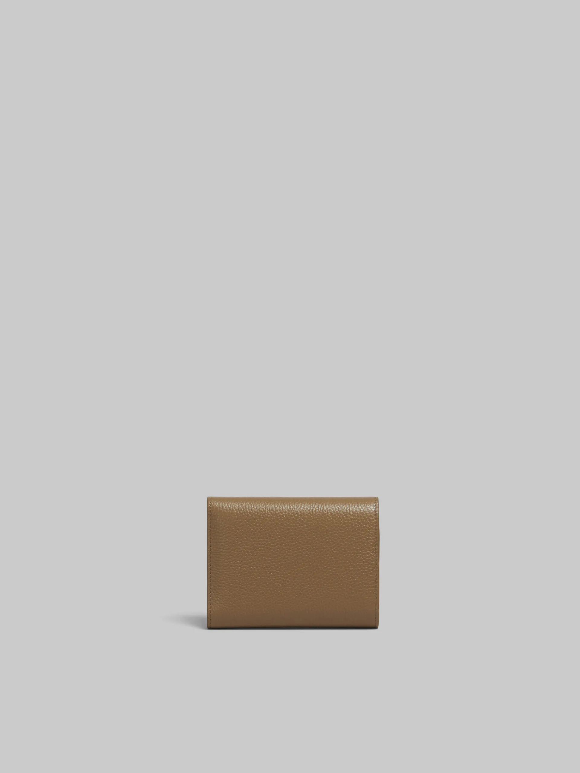 Wallets & Small Leather Goods>Marni Brown Leather Trifold Wallet With Mending CRETA