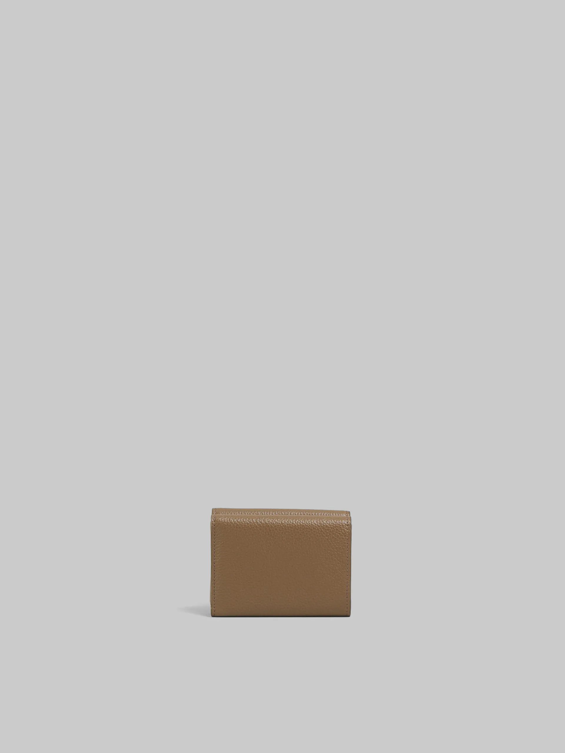 Wallets & Small Leather Goods>Marni Brown Leather Trifold Wallet With Mending CRETA