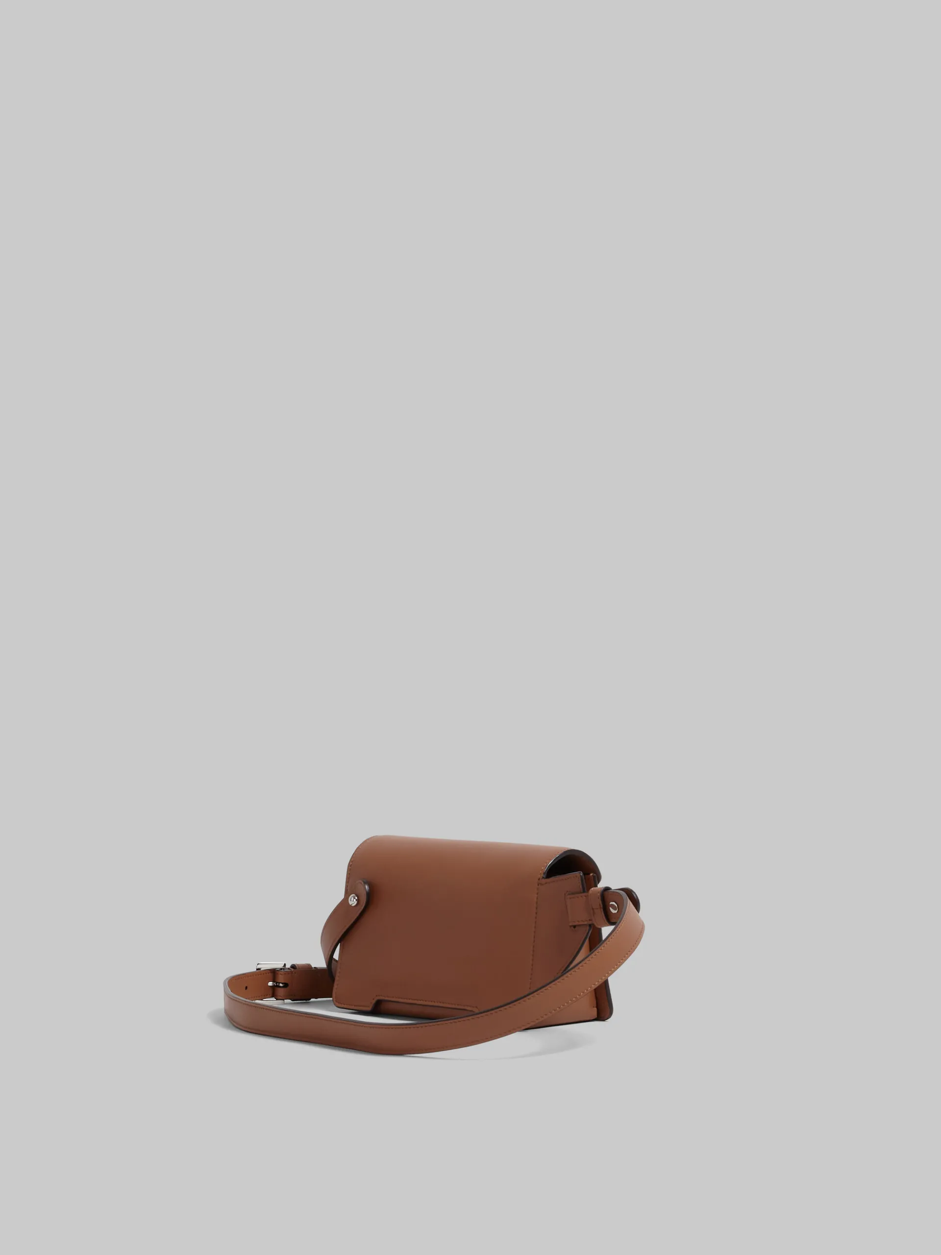 Belt Bags | Trunkaroo Bag>Marni Brown Leather Trunkaroo Crossbody Bag CINNAMON
