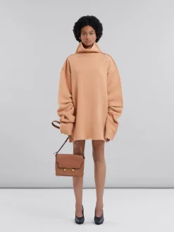 Shoulder Bags | Trunkaroo Bag>Marni Brown Leather Trunkaroo Medium Shoulder Bag CINNAMON