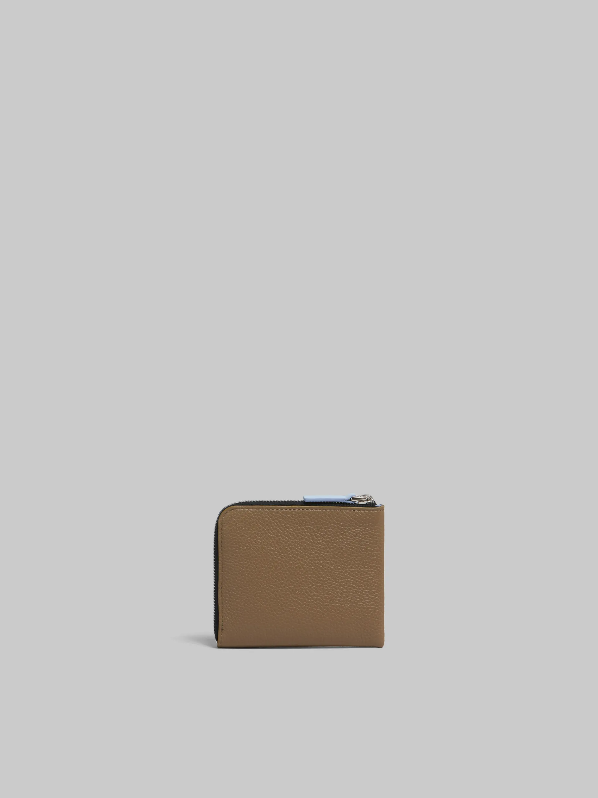 Wallets & Small Leather Goods>Marni Brown Leather Zip-around Wallet With Mending CRETA