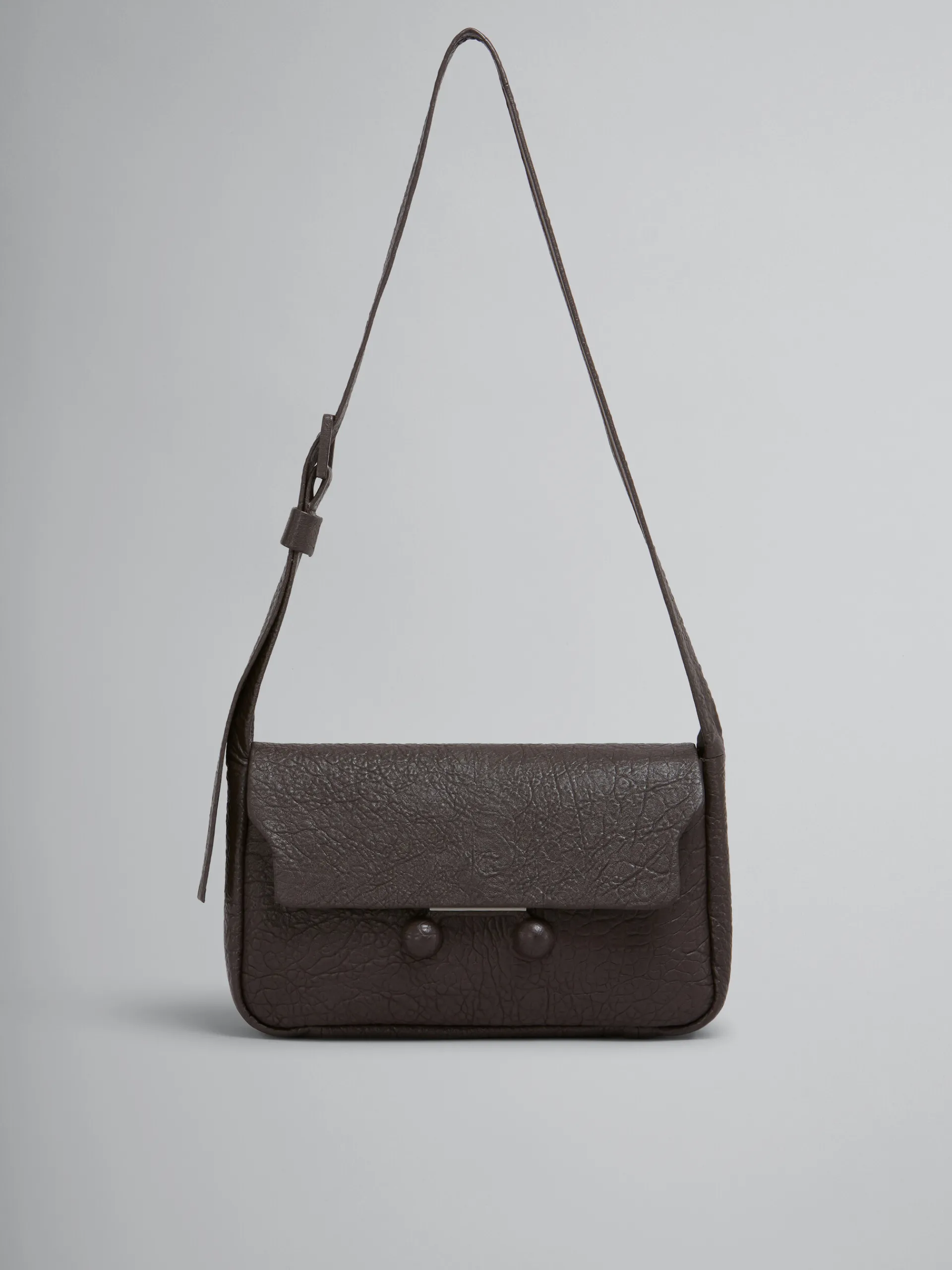 Trunkaroo Bag | Shoulder Bags>Marni Brown Nappa Medium Trunkaroo Soft Bag COFFEE