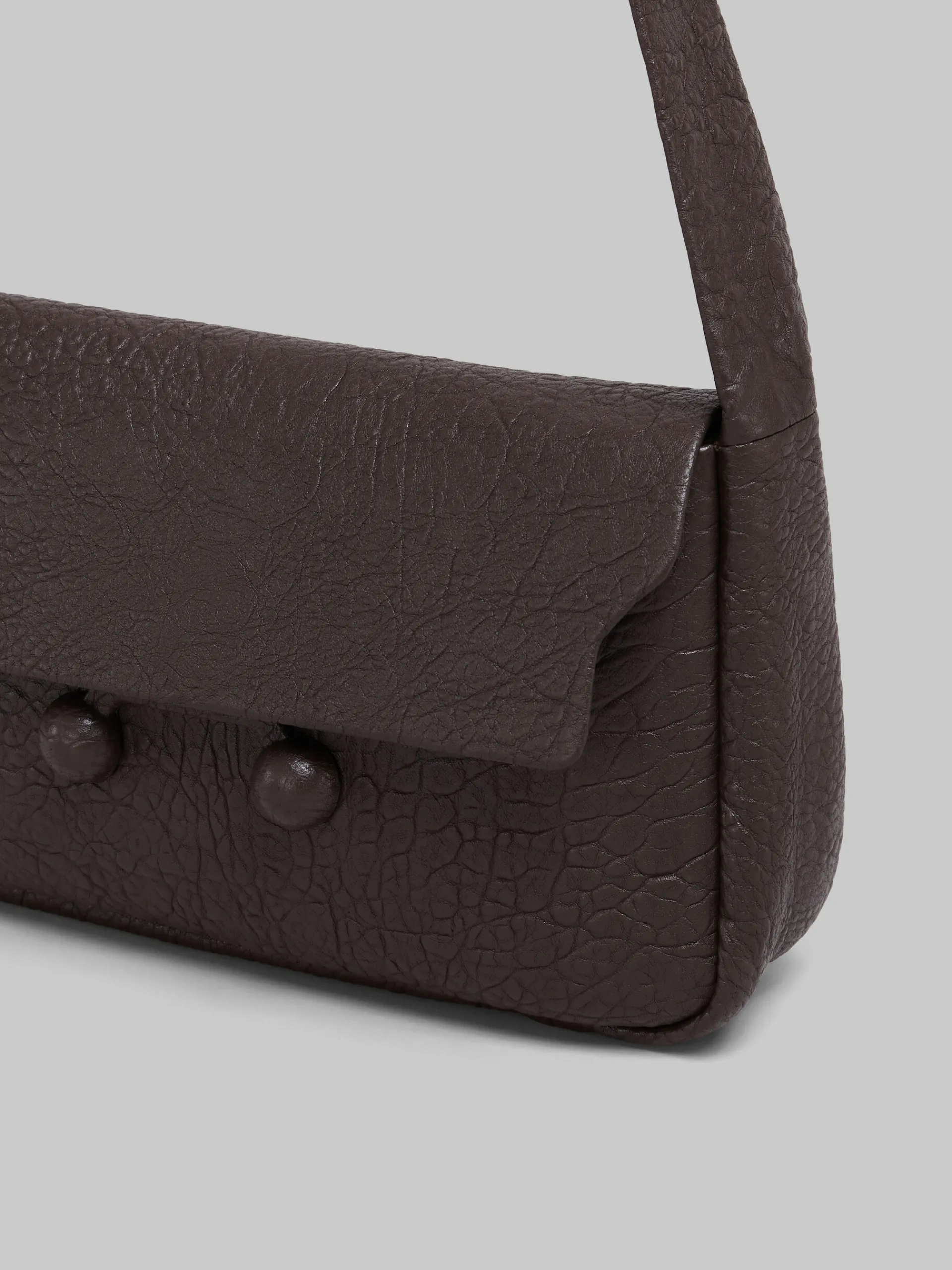 Trunkaroo Bag | Shoulder Bags>Marni Brown Nappa Medium Trunkaroo Soft Bag COFFEE