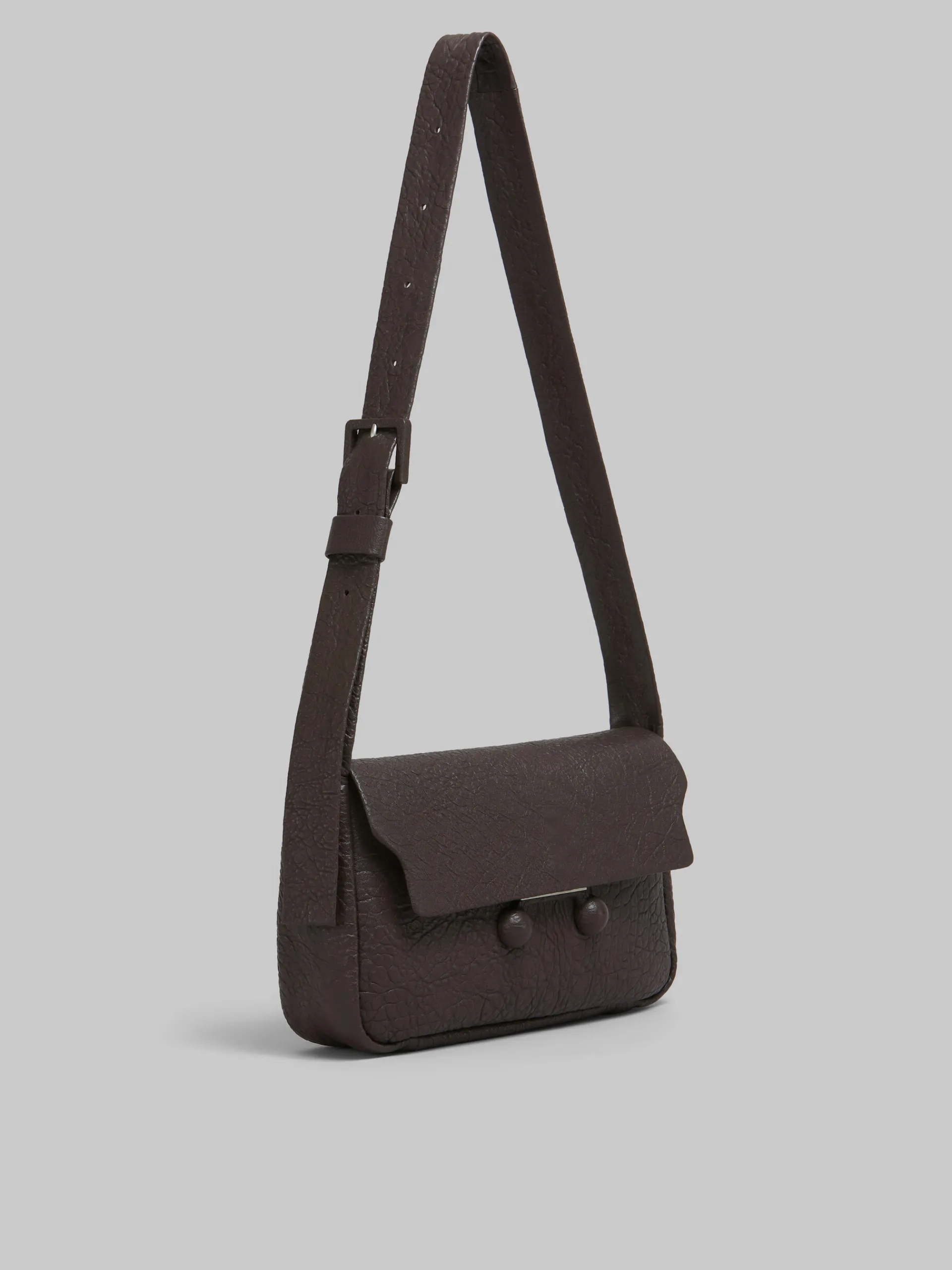 Trunkaroo Bag | Shoulder Bags>Marni Brown Nappa Medium Trunkaroo Soft Bag COFFEE