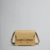 Trunkaroo Bag | Crossbody Bags>Marni Camel Leather Trunkaroo Medium Shoulder Bag NOMAD/BEIGE